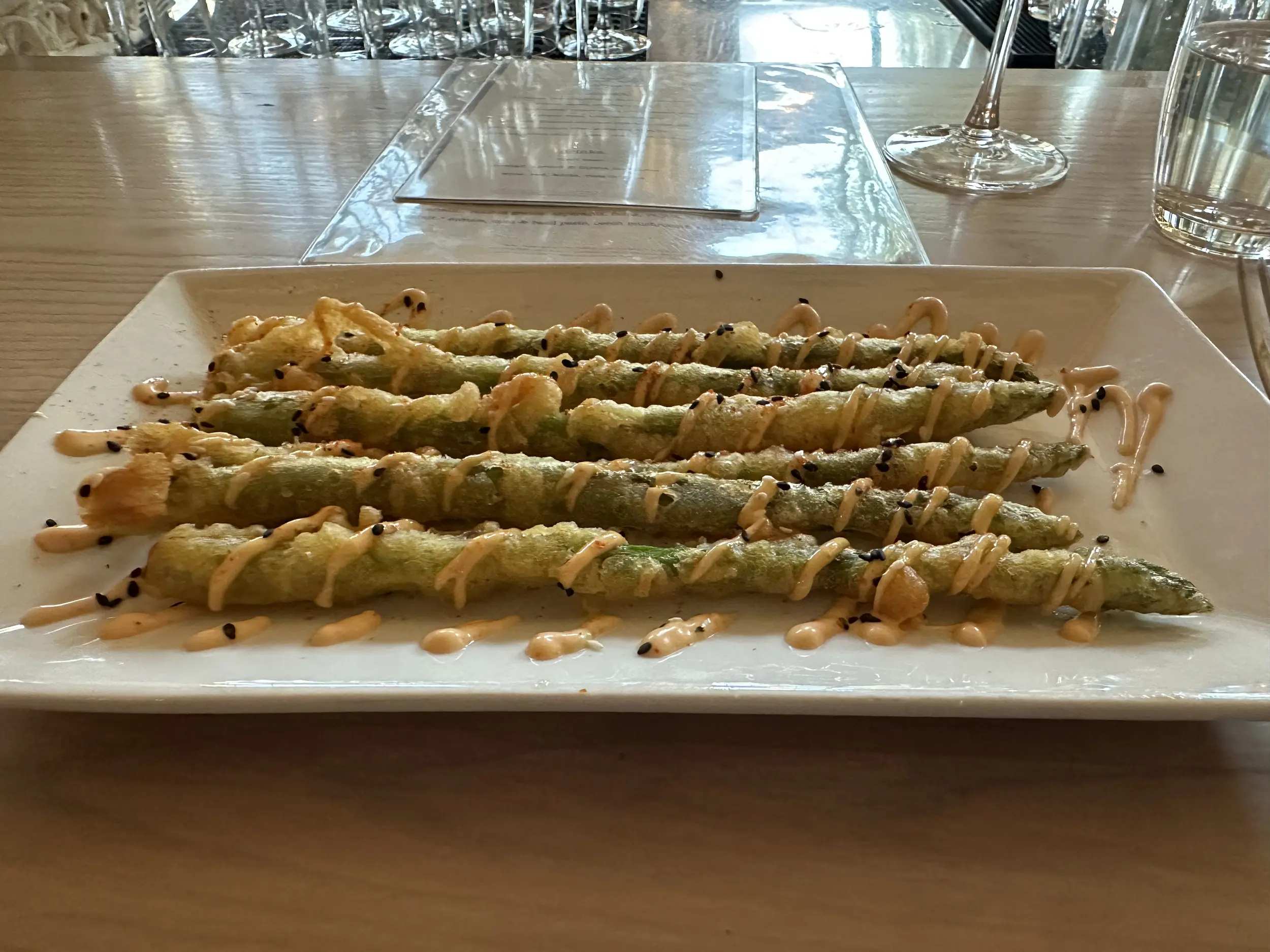 Photo of tempura asparagus