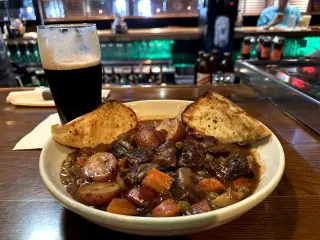 Photo of a bowl of Irish stew